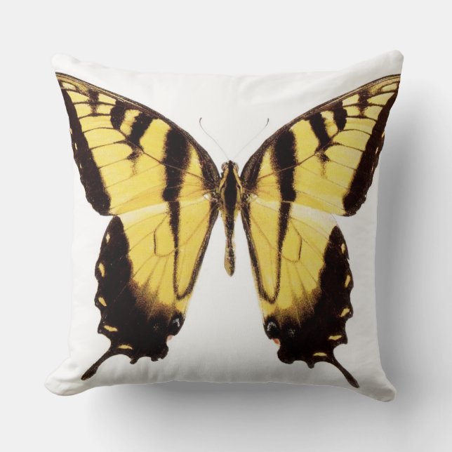 Cojín decorativo de la mariposa de Swallowtail en (Anverso)