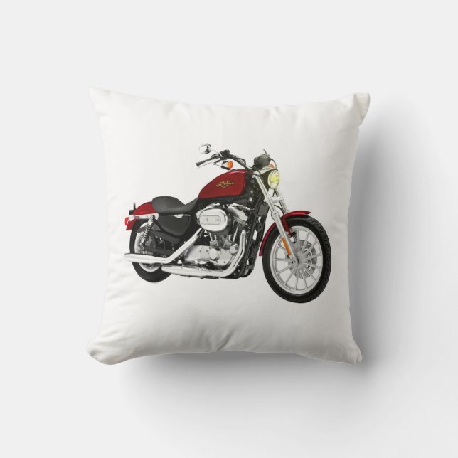 Cojín decorativo de la motocicleta (Anverso)
