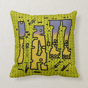 Cojín decorativo de la música de jazz
