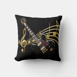 Cojín decorativo de la música de la guitarra