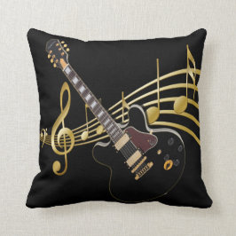 Cojín decorativo de la música de la guitarra