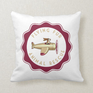 Cojín decorativo de la piel del vuelo