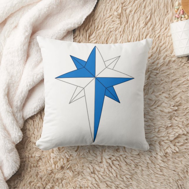 Cojín decorativo de la placa de la población de Oe (Manta)