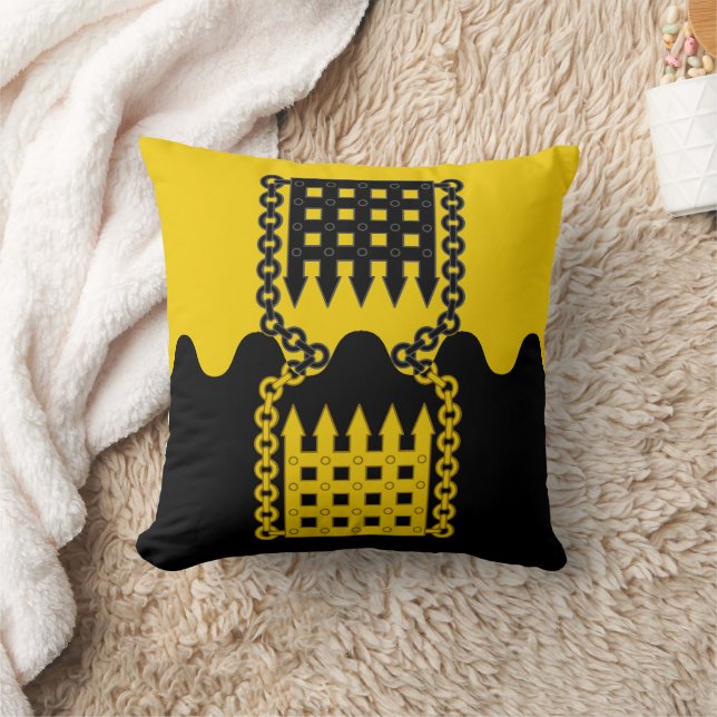 Cojín decorativo de la placa de la población Shire (Manta)