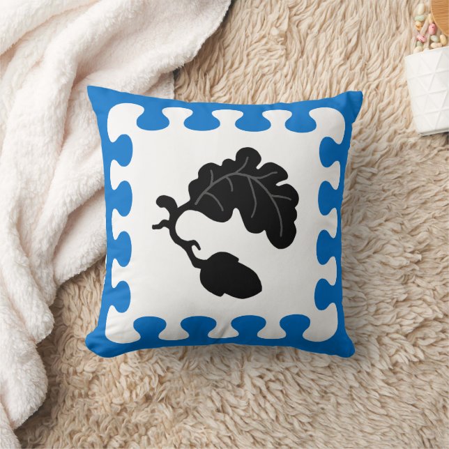 Cojín decorativo de la placa de población Shire of (Manta)