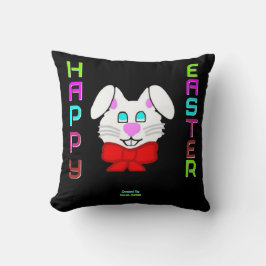 Cojín decorativo de la Plaza Bunny de Pascua