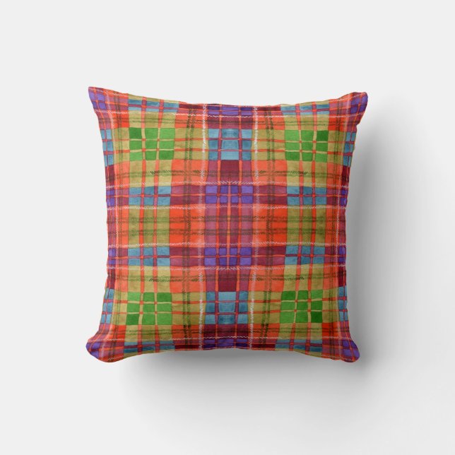 COJÍN DECORATIVO de la Plaza MAC RAE TARTAN (Anverso)