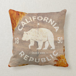 Cojín decorativo de la República de California