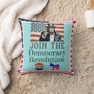 Cojín decorativo de la Revolución Democrática