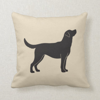 Cojín decorativo de la silueta del perro del