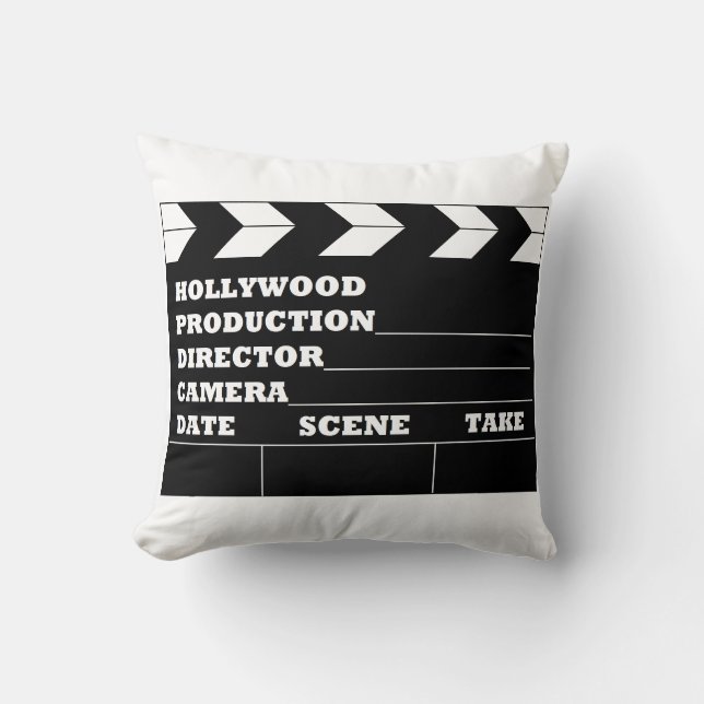 Cojín decorativo de la tablilla de Hollywood (Anverso)