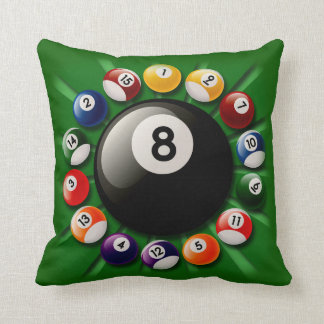 Cojín decorativo de las bolas de billar