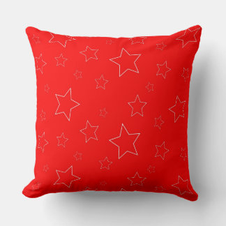 Cojín decorativo de las Estrellas Rojas