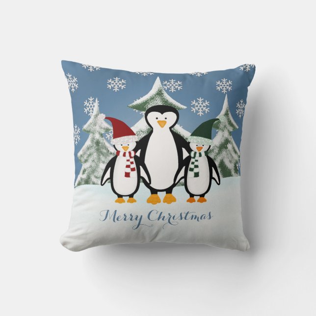 Cojín decorativo de las Felices Navidad de la (Anverso)