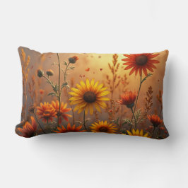 Cojín decorativo de las flores de otoño