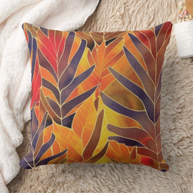 Cojín decorativo de las hojas de otoño (Manta)