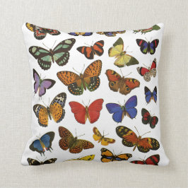 Cojín decorativo de las mariposas