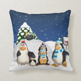 Cojín decorativo de las vacaciones de invierno de