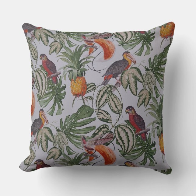 Cojín decorativo de las vibraciones tropicales (Anverso)