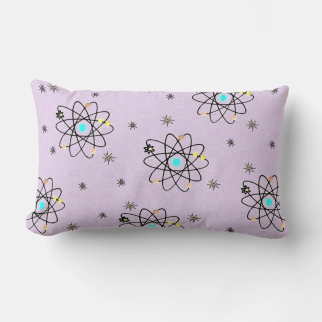 Cojín decorativo de lavanda de impresión atómica R (Anverso)