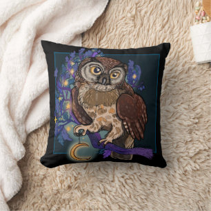Cojín decorativo de Lechuza Nocturno Boreal