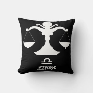 Cojín decorativo de Libra Silhouette Reversible