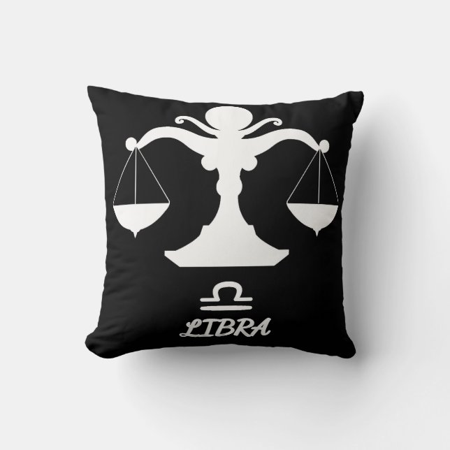 Cojín decorativo de Libra Silhouette Reversible (Anverso)