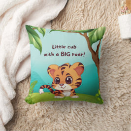 Cojín decorativo de Little Cub Big Roar Square