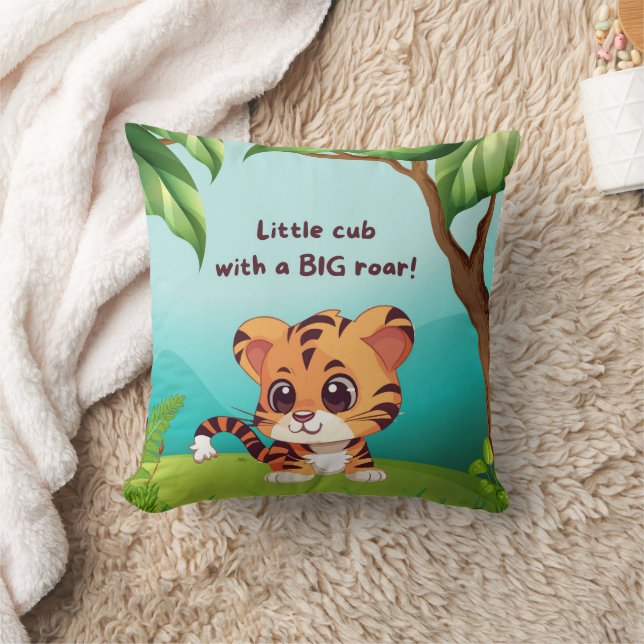 Cojín decorativo de Little Cub Big Roar Square (Manta)