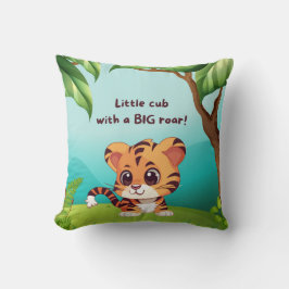 Cojín decorativo de Little Cub Big Roar Square