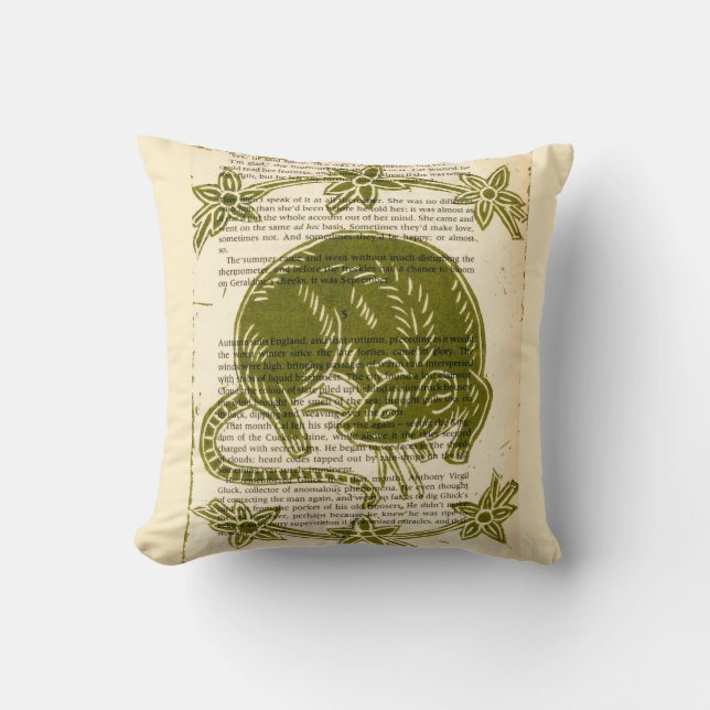 Cojín decorativo de los amantes de la rata (Anverso)