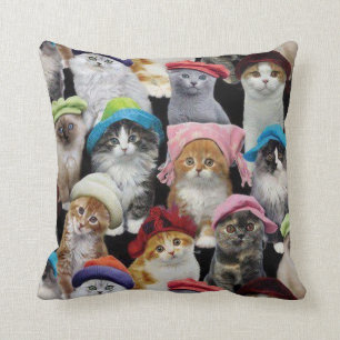 Cojín decorativo de los amantes del gato