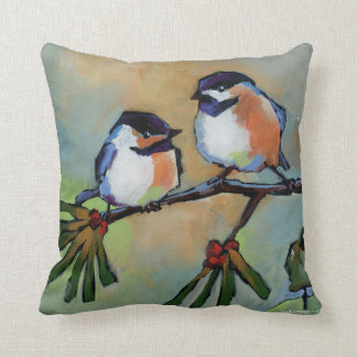 Cojín decorativo de los Chickadees