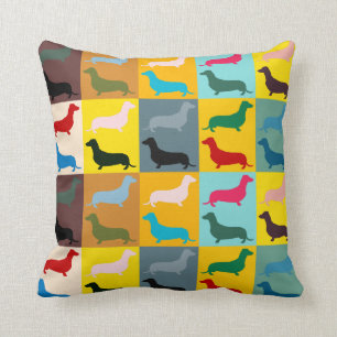 Cojín decorativo de los Dachshunds