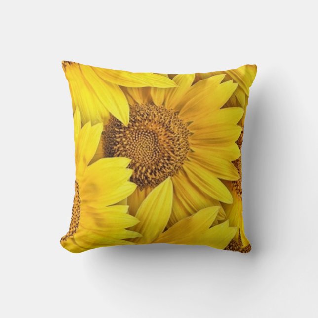 Cojín decorativo de los girasoles (Anverso)