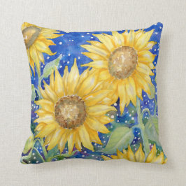 Cojín decorativo de los "girasoles"