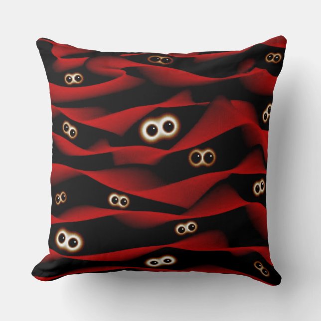 Cojín decorativo de los ojos fantasmagóricos (Anverso)