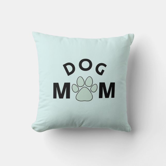 Cojín decorativo de Mamá de perro (Anverso)