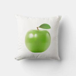 Cojín decorativo de manzana verde fresco