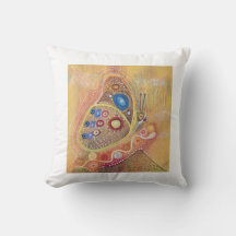 Cojín decorativo de mariposa de 20" x 20"