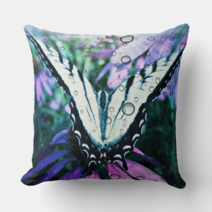 Cojín decorativo de mariposa de cola tragada