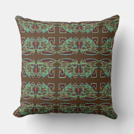 Cojín decorativo de mariposa inca