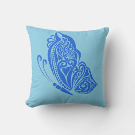 Cojín decorativo de mariposa naranja Peach