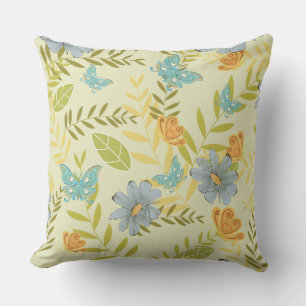 Cojín decorativo de mariposas Naranja de Blue Dais
