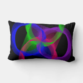 Cojín decorativo de mezcla geométrica y circular c