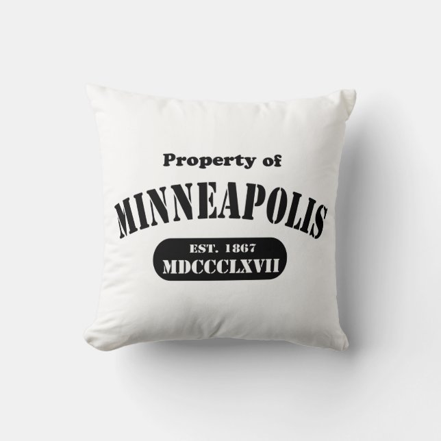 Cojín decorativo de Minneapolis - Personalizado (Anverso)