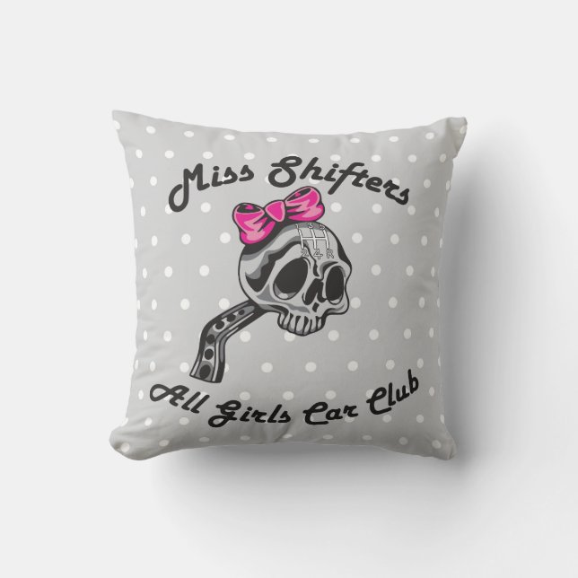 Cojín decorativo de Miss Shifters (Anverso)