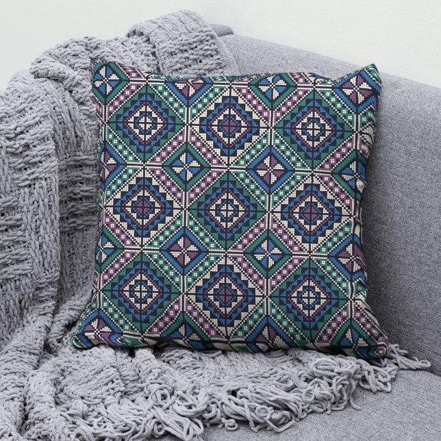 Cojín decorativo de moda palestino Tatreez 1 (Subido por el creador)