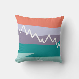 Cojín decorativo de montaña con respaldo sólido tr