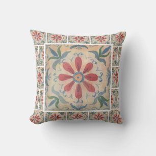 Cojín decorativo de mosaico decorativo boho (flora